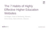 7 habits of highly effective Higher Education websites - webinar