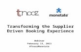 Transforming the supplier driven booking experience in travel