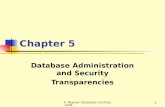 Database administration and security