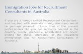 Immigration jobs for recruitment consultants in australia
