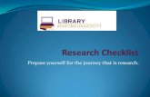 Research Checklist