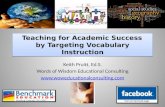 Teaching for academic success by targeting vocabulary instruction