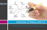 Totara 2.5 - Totara and Performance Management