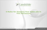 5 Rules for Keeping Your Sales Job in This Recession