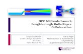 HPC Midlands - Loughborough University and Rolls Royce HPC Collaboration