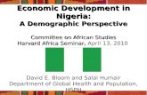 Demography and Economic Growth in Nigeria
