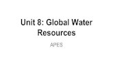 Unit 8  Global Water Resources