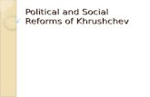 Political And Social Reforms Of Khrushchev