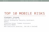 Mobile security summit - 10 mobile risks