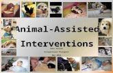 Animal Assisted Interventions