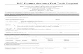 NAF Finance Academy Program Proposal Form
