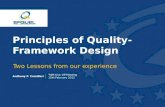 Principles of quality framework design
