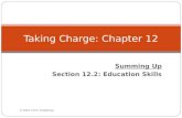 Taking Charge (2nd ed.), Chapter 12.2