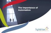 Importance of automation
