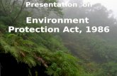 Environment Act, 1986