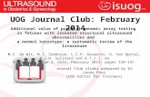 UOG Journal Club: Additional value of prenatal genomic array testing in fetuses with isolated structural ultrasound abnormalities and a normal karyotype: a systematic review of the