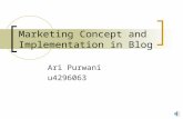 Marketing Concept and Implementation in Blog