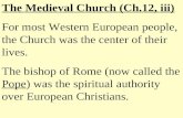 12iii Pt 2 The Medieval Church