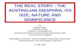 The Australian Diaspora, Its Size, Nature And  Significance