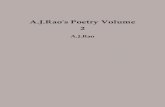A.J.Rao's Poetry Volume 3