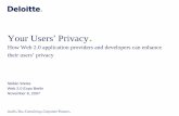Your User's Privacy