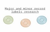 Major and minor record labels research
