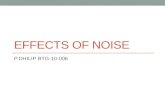 Effects of noise