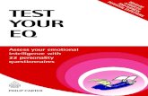 Test your eq assess your emotional intelligence with 20 personality questionnaires mantesh