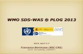 PLOG2013 WMO SDS-WAS Presentation