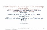 De l’information financière aux ratings non financiers de la RSE cibles et stratégies d'influence de l'IE