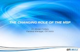 The Changing Role of the MSP - GFI MAX