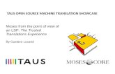 TAUS OPEN SOURCE MACHINE TRANSLATION SHOWCASE, Monaco, Gustavo Lucardi, Trusted Translations, 25 March 2012