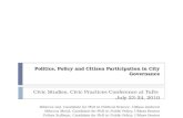 Politics, policy and citizen participation in city governance fmsrev