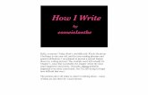 How I Write by esmeiolanthe
