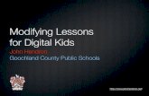 Modifying Lessons For Digital Kids