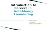 Introduction to Careers in �Anti-Money Laundering (AML)
