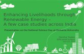 Building sustainable livelihoods through renewable energy cases EfficientCarbon