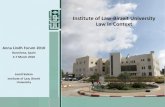 Institute of Law, Birzeit University: Law in Context