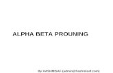 Alpha beta prouning