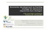 Economic Development as Framing Strategy for Advocacy: Dispatches from Michigan - PowerPoint Presentation