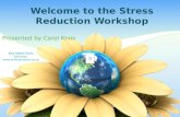Stress reduction workshop introduction