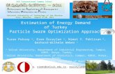 Estimation of Energy Demand  of Turkey  Particle Swarm Optimization Approach