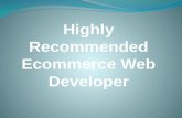 Highly recommended ecommerce web developer