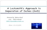 Rebecca Bond's - A Locksmith's Approach to Separation of ...