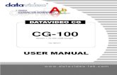 Datavideo CG-100 Character Generator Software SD Versio