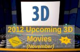 2012 upcoming 3 d movies (Nov 2012)