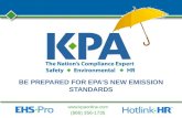 Be Prepared for EPA’s New Emission Standards