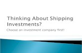 CAI International Shipping investments
