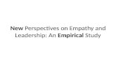 New Perspectives on Empathy and Leadership: An Empirical Study