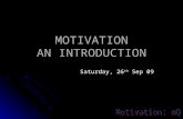 Chap 1 An Introduction To Motivation